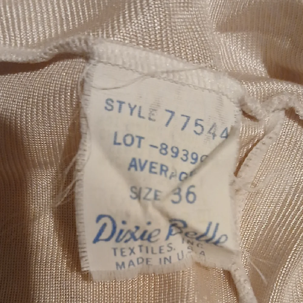 Vintage Cream Chemise Slip Nightgown Granny Chic - Picture 2 of 3